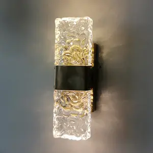 Transparent Vitreous Wall Sconce with Clear Glass Shade Feature HX-WLO-79-B-H310