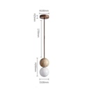 Travertine & glassball & PVC cable & canopy DD-8004