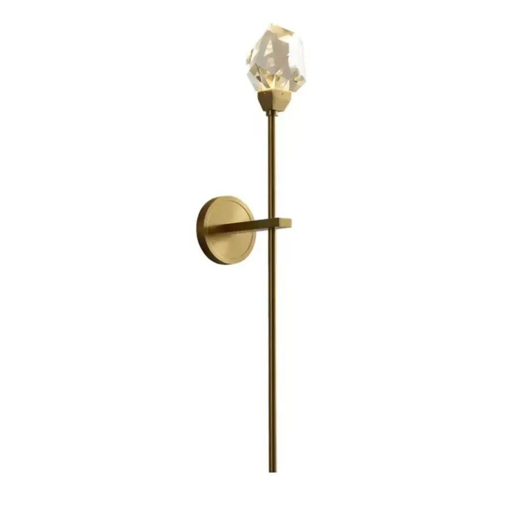 Fancy Modern Nordic Crystal Brass Copper Luxury Wall Lamp Decorative C-DTZQBD