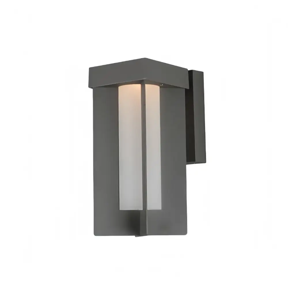 Minimalist Outdoor Modern Square Frosted Glass LED Wall Lamp  Warm White Waterproof IP65 Aluminum HS5009-UP-S