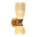 2-Light Acrylic Wall Sconce with Contemporary Luxury Column Hardware HQ-A64