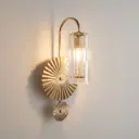 Luxury Crystal Wall Light With Sunburst Metal Design  HQ-A74